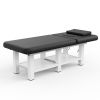 80 Inches Wide - High Quality Furniture Beauty Salon Beauty Bed Modern Segmented Structure Massage Bed - Black Quality Leather