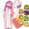 Fruit Fragrance Water Bottle, Scent Water Cup, Flavor Pods for Water Bottle 650ML