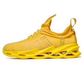 Women and Men Sneakers Breathable Running Shoes Outdoor Sport Fashion Comfortable Casual Couples Gym Mens Shoes Zapatos De Mujer (Color: G157 Yellow)