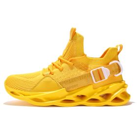 Women and Men Sneakers Breathable Running Shoes Outdoor Sport Fashion Comfortable Casual Couples Gym Mens Shoes Zapatos De Mujer (Color: G133 Yellow)