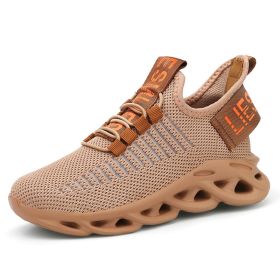 Big Children Shoes Boys Breathable Sneakers Kids Outdoor Sport Running Shoes Hollow Sole Tenis Infantil Basket Footwear Summer (Color: brown kids sneakers)